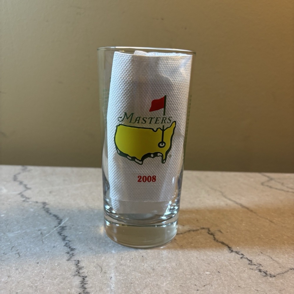 2008 Masters Golf Tournament Commemorative‎ Glass  Augusta National